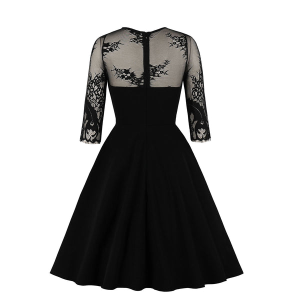 Black Gothic Dress Women