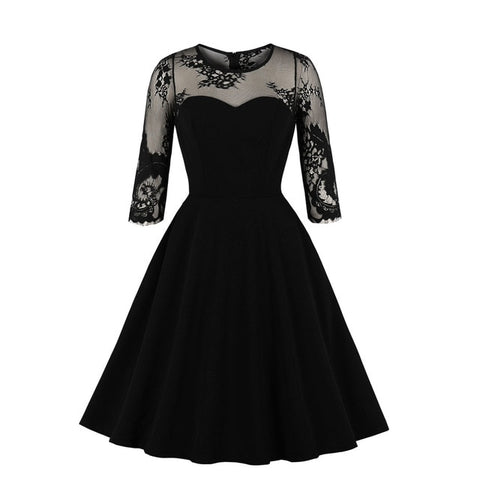 Black Gothic Dress Women