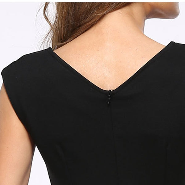 Office Sleeveless Waist Summer Dress