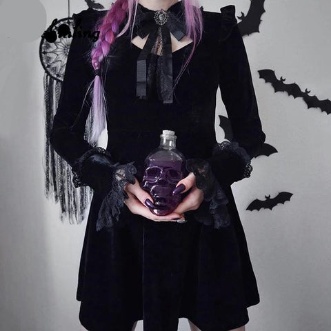 Gothic Velvet Dresses For Women