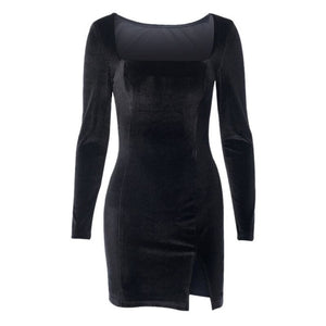 Women Black Dress Sweet Gothic