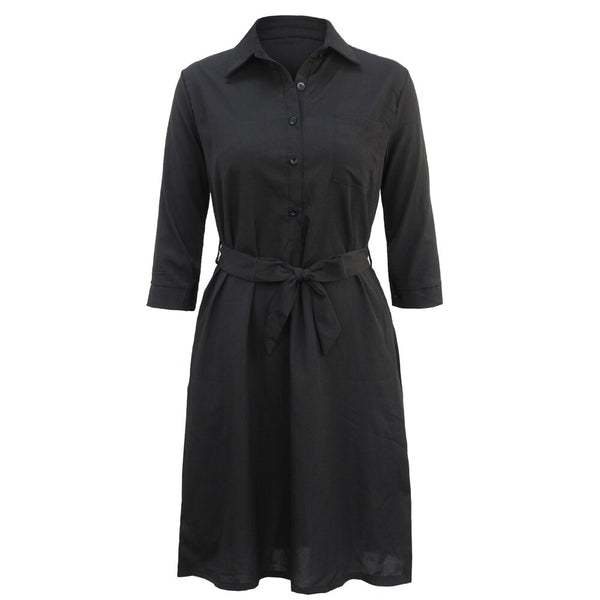 Spring Women Blouse Shirt Dress