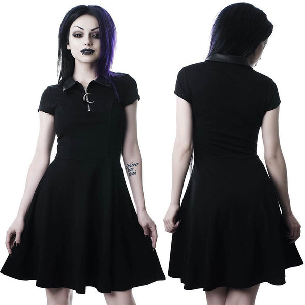 Grunge Aesthetic Vintage Pleated Dresses